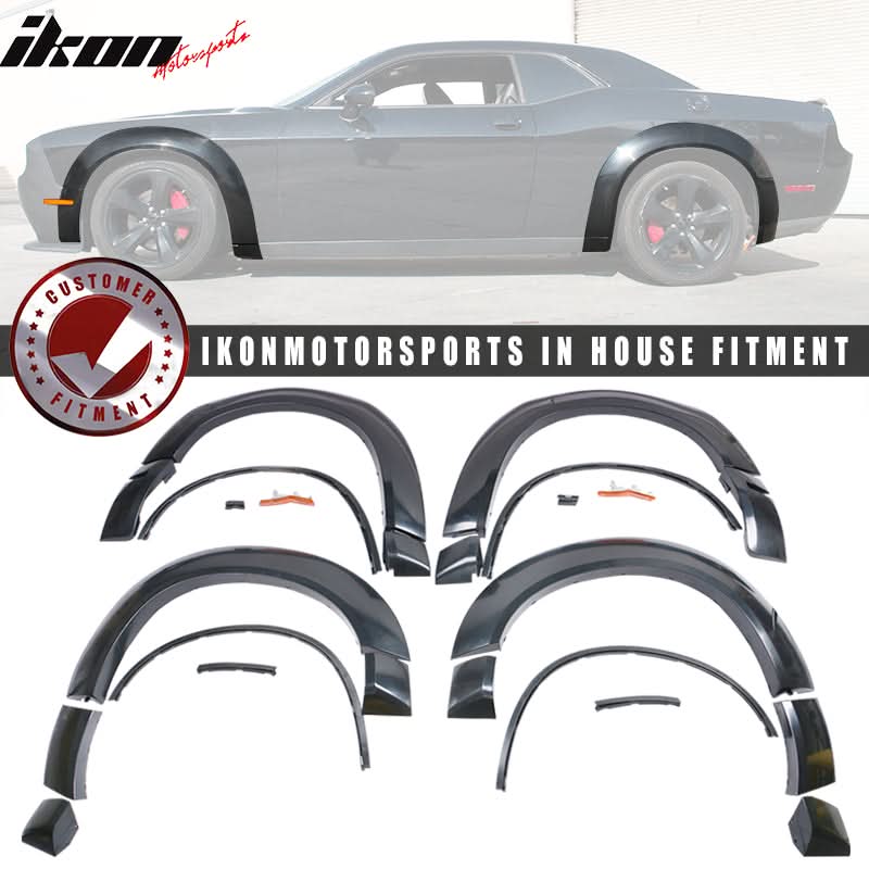 2015-2023 Dodge Challenger Front Lip + Fender Flare Hellcat to Demon