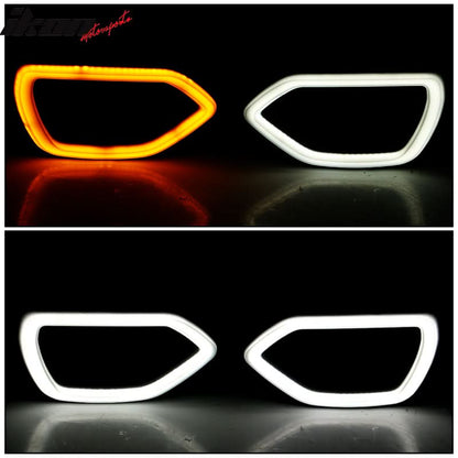 2015-2023 Dodge Charger SRT Smoke White DRL/Yellow Signal LED Lights