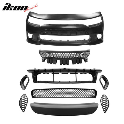 2015-2023 Dodge Charger 15 SRT Hellcat Front Bumper Conversion Kit PP