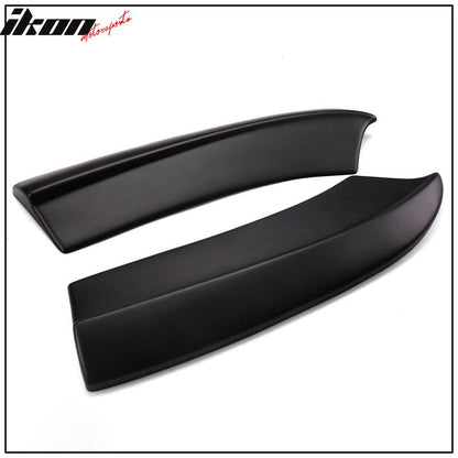 2015-2023 Dodge Charger Matte Black Rear Bumper Lip Aprons Pair PP
