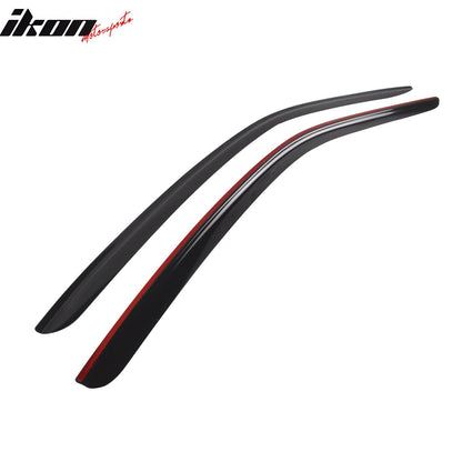 2015-2024 Ford Mustang Coupe Window Visors Slim Smoke Tinted  Acrylic