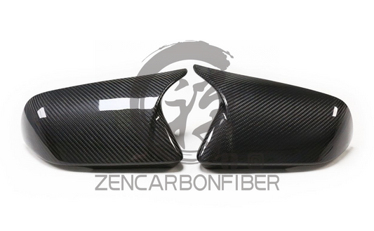 2015+ Ford Mustang M-style Carbon Fiber Mirror Cap Covers