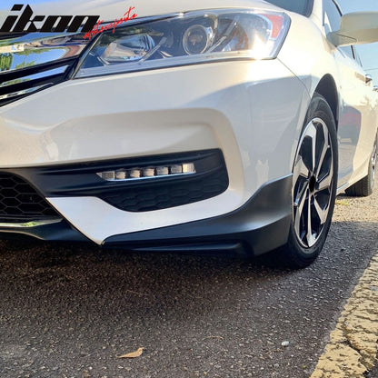 2016-2017 Honda Accord Sedan HFP Style Front Bumper Lip Apron 2PC PU