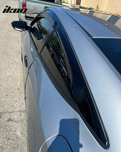 2016-2020 Honda Civic Coupe Mugen Style Window Visors Rain Wind Guards