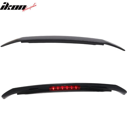 2016-2021 Honda Civic RS SI Crystal Black Pearl Rear Spoiler Wing ABS