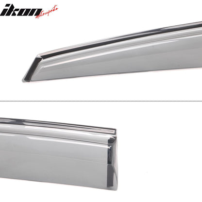 2016-2021 Honda Civic Sedan Transparent Smoke Window Visors Acrylic