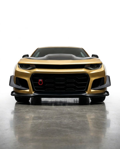 2016-2024 Chevrolet Camaro 1LE Style 2PCS Front Bumper Side Canards PP