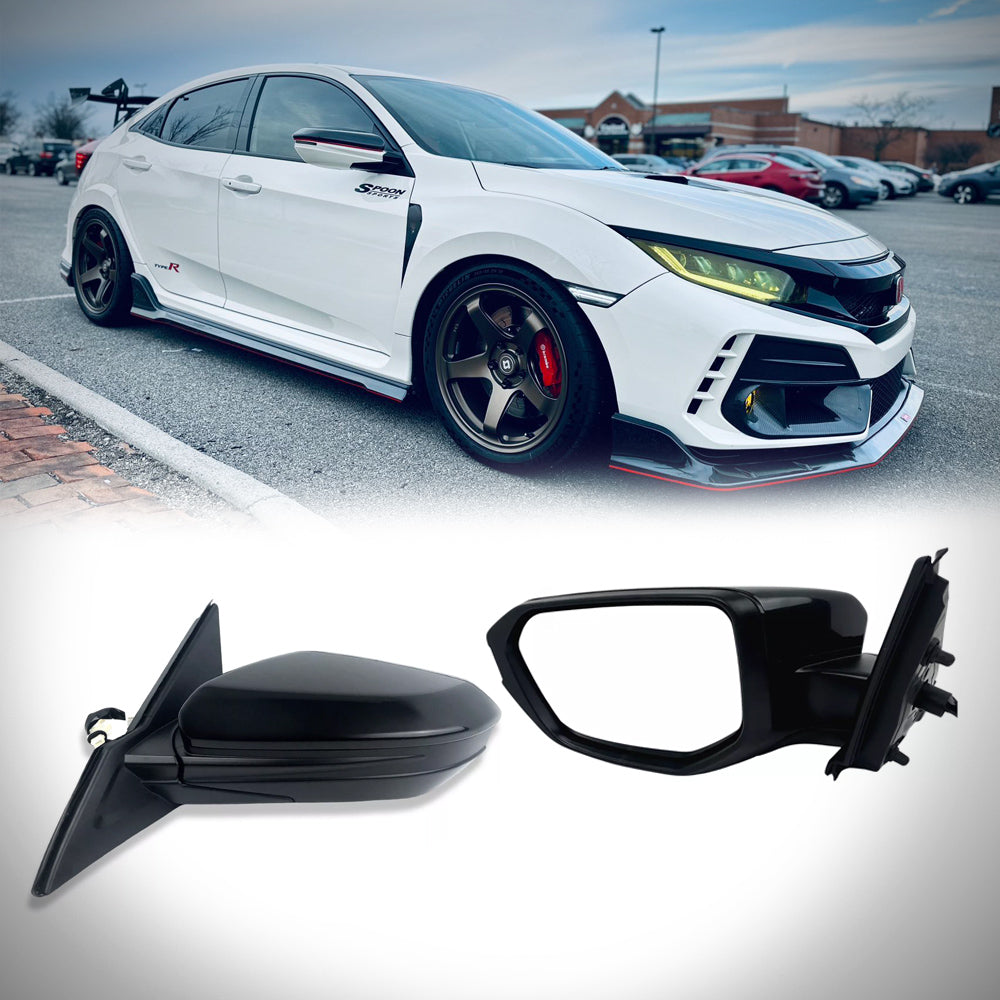 HRS 2017-21 Honda Civic 10th Gen Sedan FK7 FK8 Power Folding Mirrors - The Elite Series
