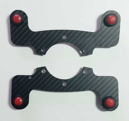 External Carbon Fiber Horn Button Kit with MATTE finish - Quad Button