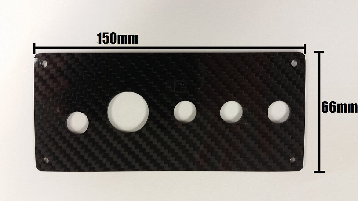 Racing REAL CARBON FIBER 12V Switch Panel LED Engine Start Push Button Toggle