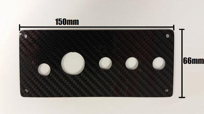 Racing REAL CARBON FIBER 12V Switch Panel LED Engine Start Push Button Toggle
