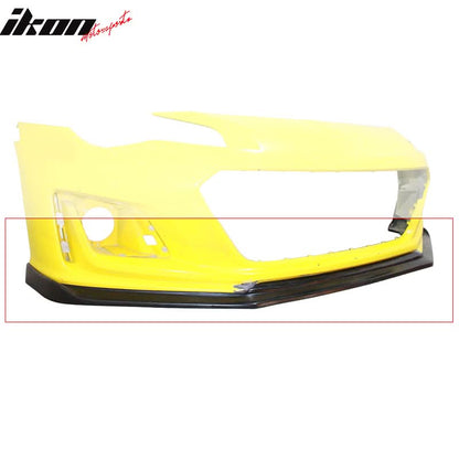 2017-2020 Subaru BRZ CS Style Unpainted Black Front Bumper Lip PU