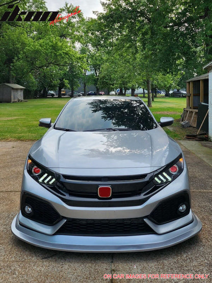 2017-2021 Honda Civic Si & Hatchback MDA Style Front Bumper Lip Kit PU