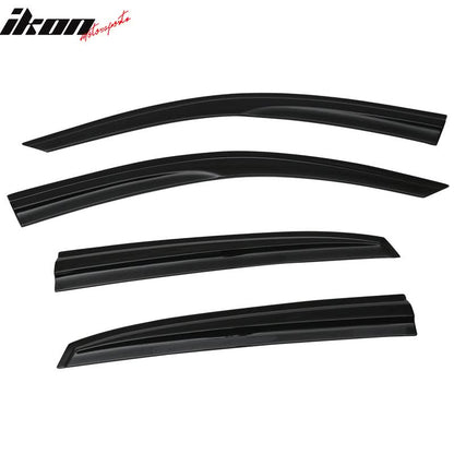 2017-2021 Honda Civic Hatchback 4PCS Mugen Style Window Visors Acrylic
