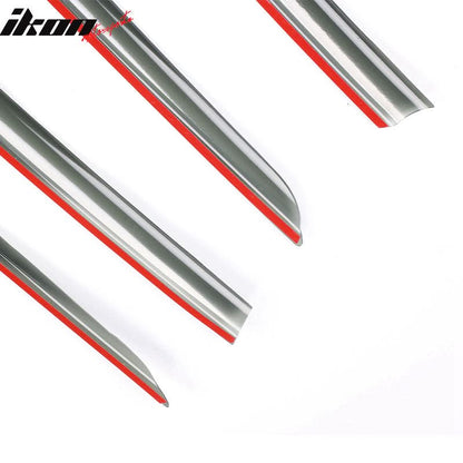 2017-2024 Tesla Model 3 Smoke Acrylic Window Visors Deflectors 4PCS
