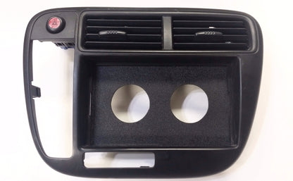 Honda ABS 99-00 Civic Double Din 2 52mm guage Radio Stereo Block Off