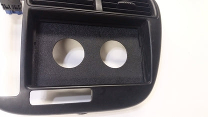 Honda ABS 99-00 Civic Double Din 2 52mm guage Radio Stereo Block Off