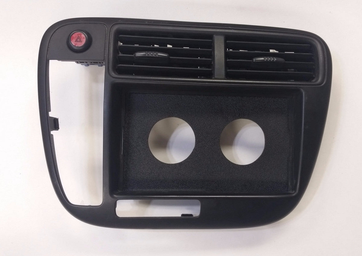 Honda ABS 99-00 Civic Double Din 2 52mm guage Radio Stereo Block Off