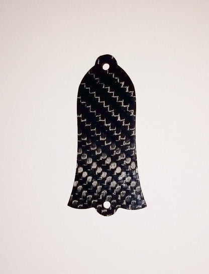 CARBON FIBER Truss Fits Gibson Les Paul Rod Bell Shaped Custom Cover