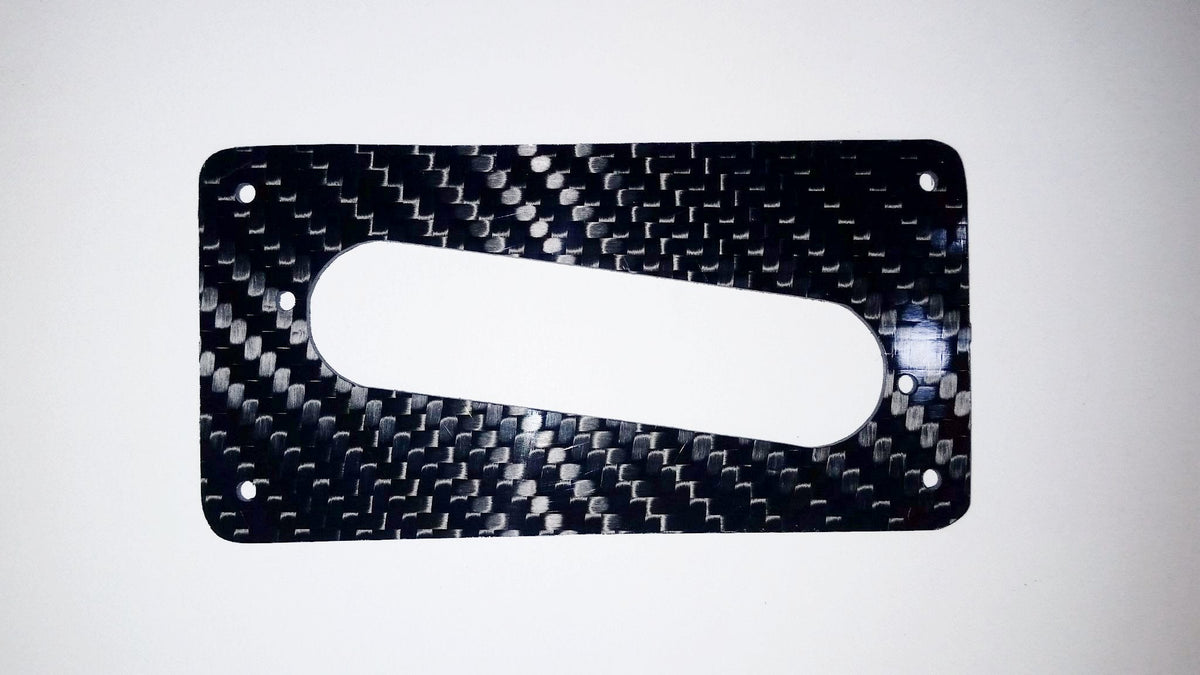 Humbucker To Strat 100% CARBON FIBER style Single Coil Pickup Adapter Ring Slant