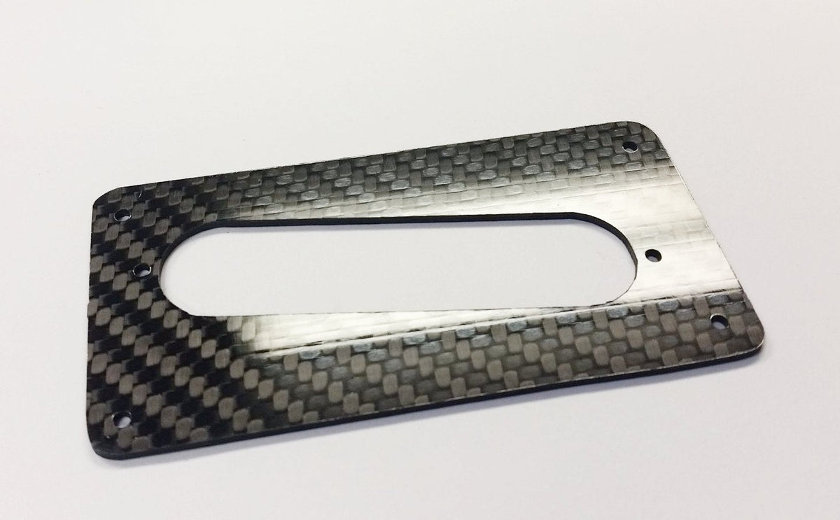 Humbucker To Strat 100% CARBON FIBER style Single Coil Pickup Adapter Ring Slant