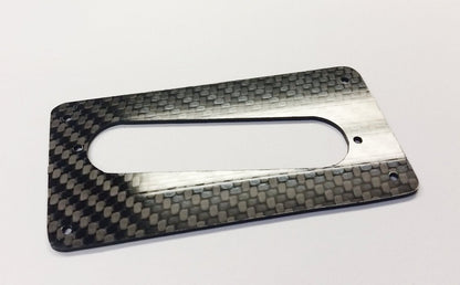 Humbucker To Strat 100% CARBON FIBER style Single Coil Pickup Adapter Ring Slant