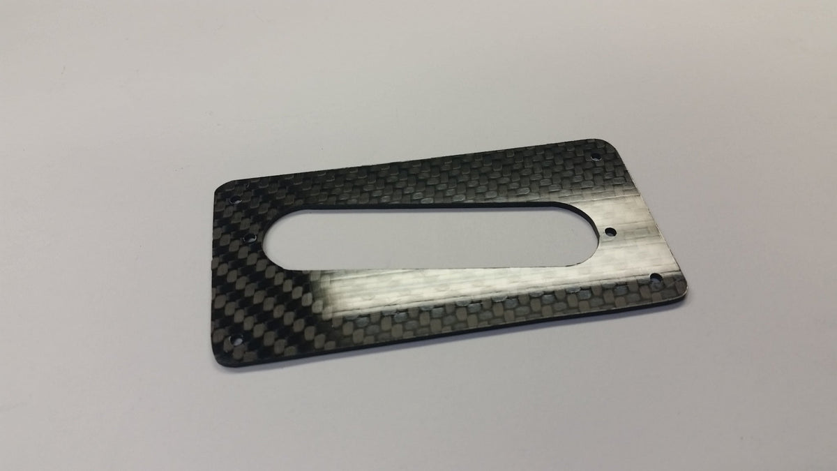 Humbucker To Strat 100% CARBON FIBER style Single Coil Pickup Adapter Ring Slant