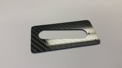 Humbucker To Strat 100% CARBON FIBER style Single Coil Pickup Adapter Ring Slant