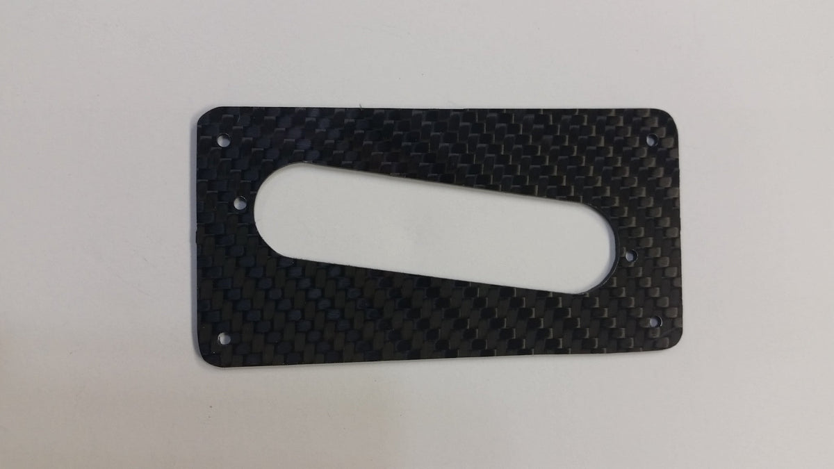 Humbucker To Strat 100% CARBON FIBER style Single Coil Pickup Adapter Ring Slant