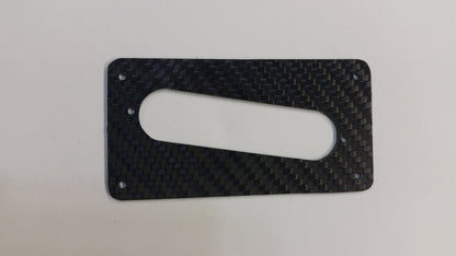 Humbucker To Strat 100% CARBON FIBER style Single Coil Pickup Adapter Ring Slant