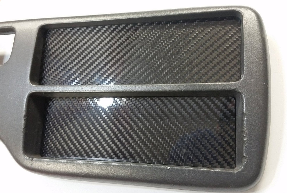 CARBON FIBER Single DIN Radio Stereo Console Block Off Plate Delete for Honda EG