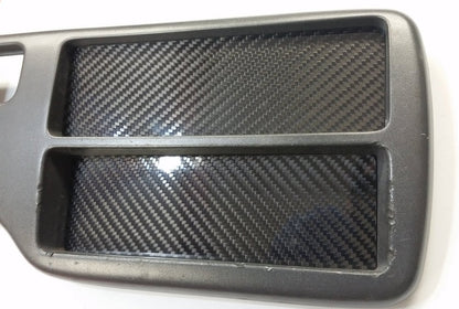 CARBON FIBER Single DIN Radio Stereo Console Block Off Plate Delete for Honda EG