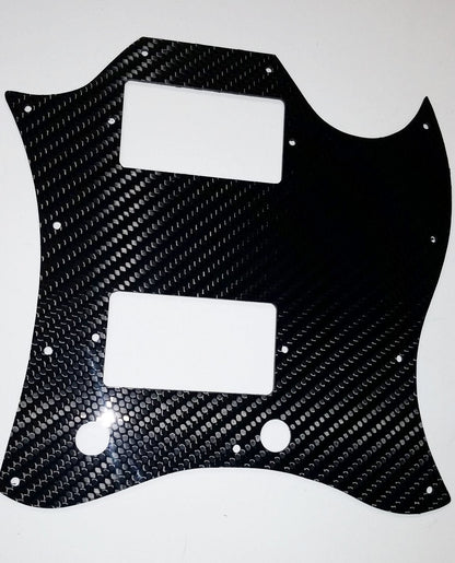 CARBON FIBER Pickguard for SG Standard Full Face Guitar Plate