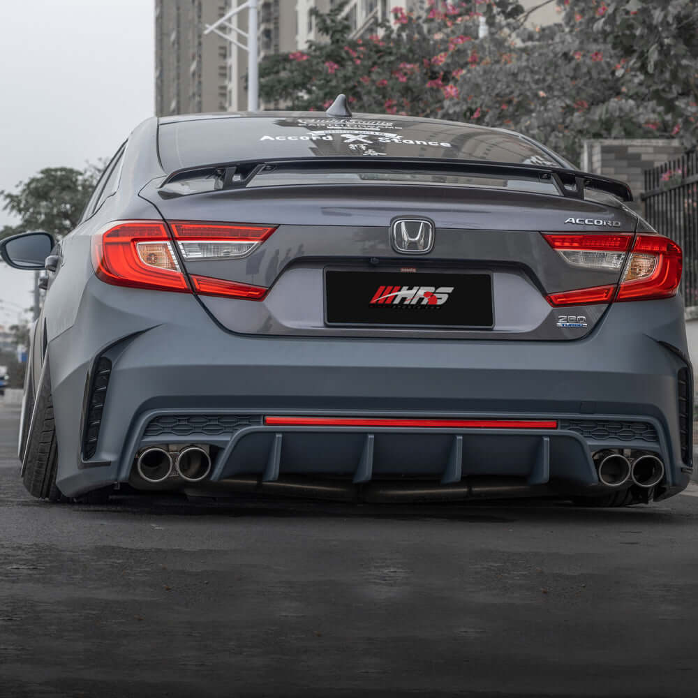 2018-22 Honda Accord V4 Rear Bumper By YOFER - UNPAINTED