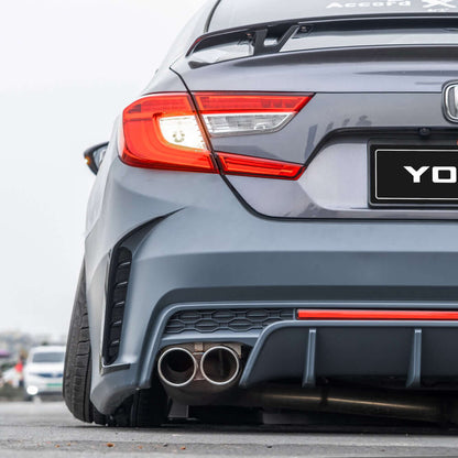 2018-22 Honda Accord V4 Rear Bumper By YOFER - UNPAINTED
