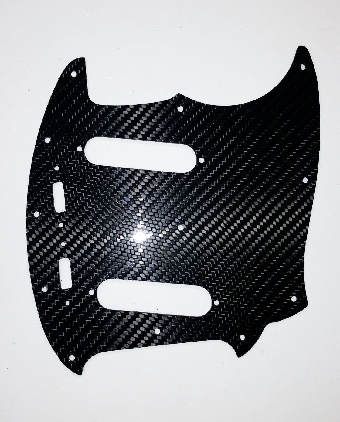 Fender Mustang Classic Series styled Real CARBON FIBER Glossy Guitar Pickguard