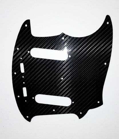 Fender Mustang Classic Series styled Real CARBON FIBER Glossy Guitar Pickguard