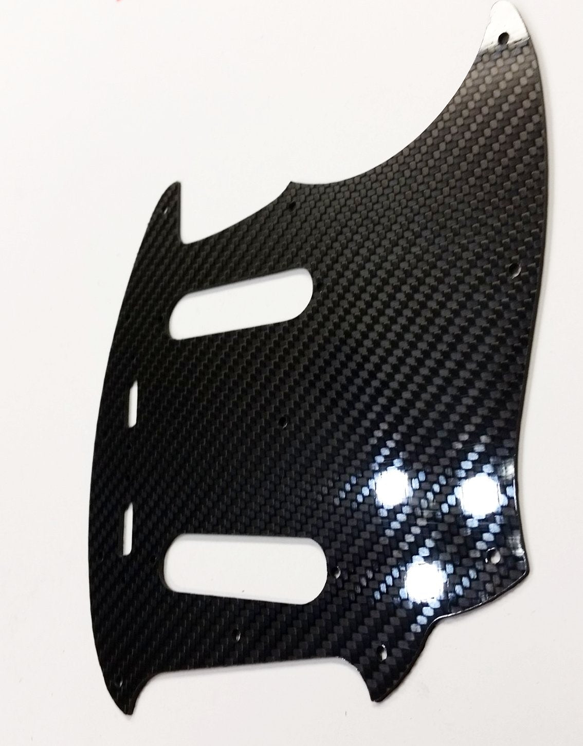 Fender Mustang Classic Series styled Real CARBON FIBER Glossy Guitar Pickguard