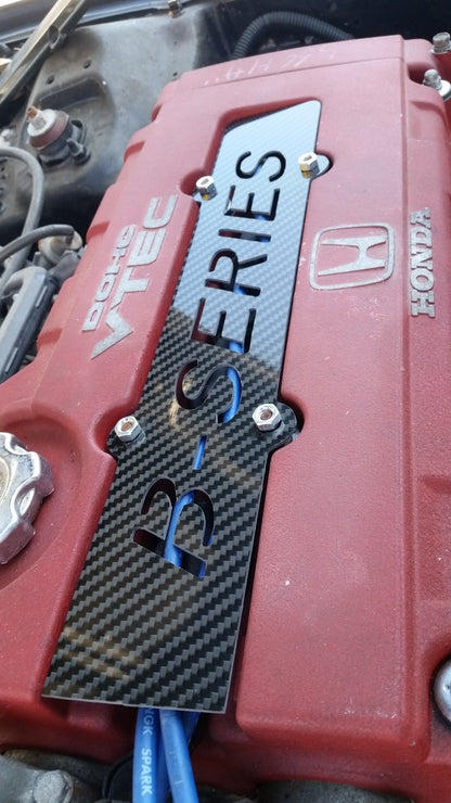 Honda REAL CARBON FIBER B16/ B18 DOHC VTEC "B-SERIES" Custom Spark Plug Cover