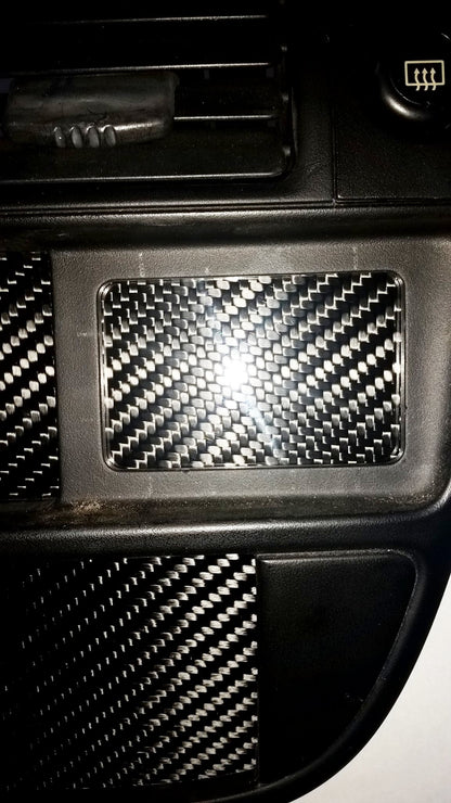 96-98 Civic CARBON FIBER DELETE PANEL DASH CENTER VENT PANEL STORAGE CUBBY BOX