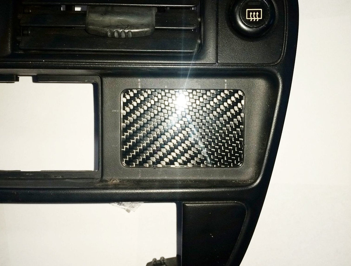 96-98 Civic CARBON FIBER DELETE PANEL DASH CENTER VENT PANEL STORAGE CUBBY BOX