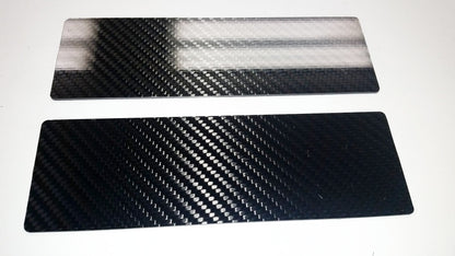 94-00 Mustang CARBON FIBER Radio Stereo CD Delete Plate 2 PIECES