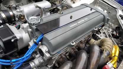 NON V-TEC CARBON FIBER SPARK PLUG VALVE ENGINE COVER FOR B18 B20 B18A1 B181A2