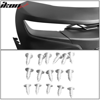 2019-2024 Chevy Camaro SS Style Black Front Bumper Guard CFL Lip ABS