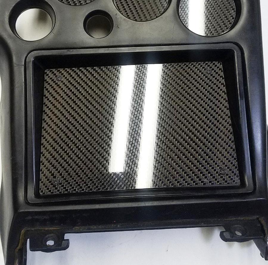 CARBON FIBER RADIO DELETE PANEL 90-94 fits Mitsubishi Eclipse Talon DSM1 OEM dash