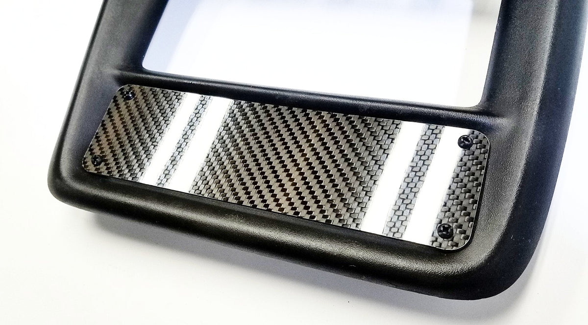 CARBON FIBER CLIMATE CONTROL DELETE PANEL FOR 1997-2002 CHEVY CAMARO DASH BEZEL