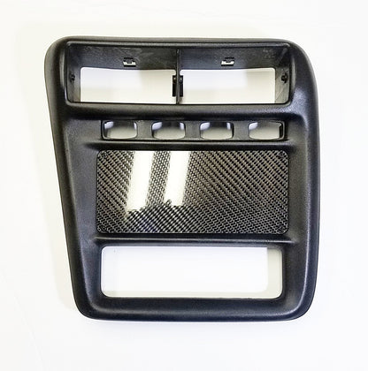 CARBON FIBER DELETE PANEL FOR 1997-2002 CHEVY CAMARO RADIO DASH BEZEL