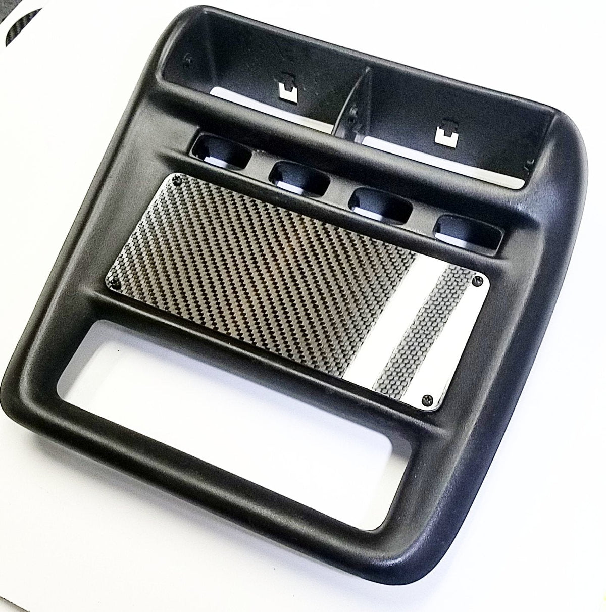 CARBON FIBER DELETE PANEL FOR 1997-2002 CHEVY CAMARO RADIO DASH BEZEL