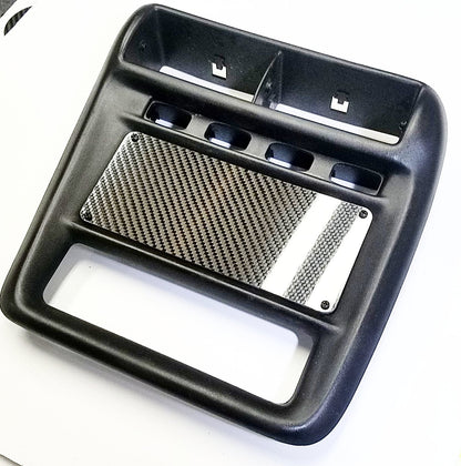 CARBON FIBER DELETE PANEL FOR 1997-2002 CHEVY CAMARO RADIO DASH BEZEL