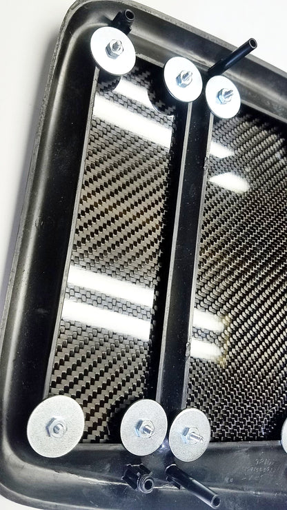 CARBON FIBER DELETE PANEL FOR 1997-2002 CHEVY CAMARO RADIO DASH BEZEL